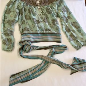 BcBg Sheer Beach Top